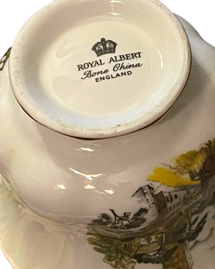 Royal Albert Tea cup Saucer Old English Village Tudor Cottage  England 1970s