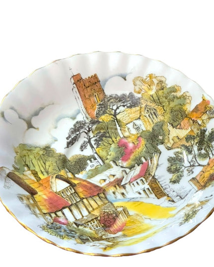 Royal Albert Tea cup Saucer Old English Village Tudor Cottage  England 1970s