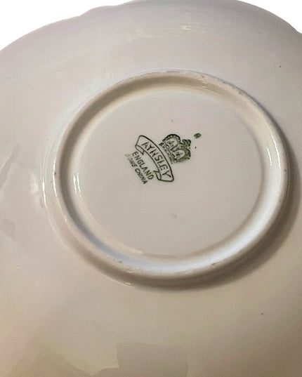 Aynsley English Tea cup  Saucer Pansy Pansies Teacup Collectible Vintage pastel