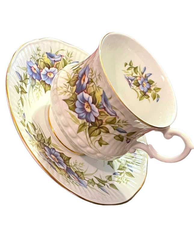 Royal Minster fine bone china England Wild flowers tea cup and saucer
