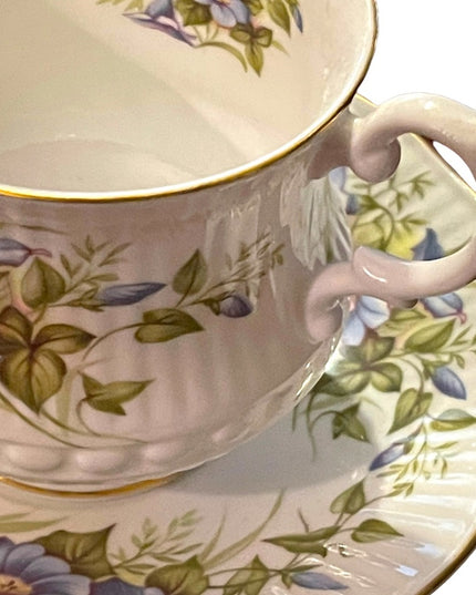 Royal Minster fine bone china England Wild flowers tea cup and saucer