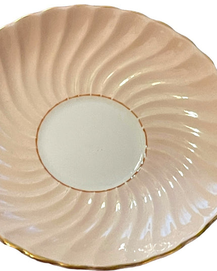 Vintage Aynsley White trillium limited Ed Tea cup saucer pastel pink music notes