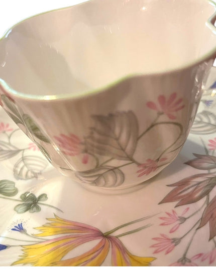 Vintage SHELLEY Tea cup and saucer floral Bone China England flowers