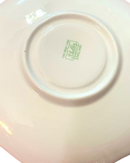 Vintage SHELLEY Tea cup and saucer floral Bone China England flowers