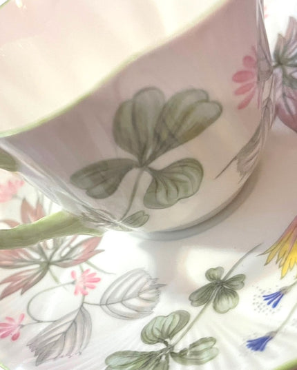 Vintage SHELLEY Tea cup and saucer floral Bone China England flowers