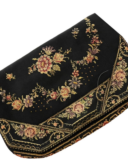 Antique Floral petite point 1920s flower roses clutch purse