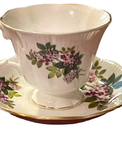 Vintage Royal Albert purple flower Fine Tea cup & saucer  England