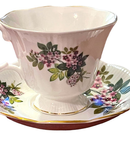 Vintage Royal Albert purple flower Fine Tea cup & saucer  England