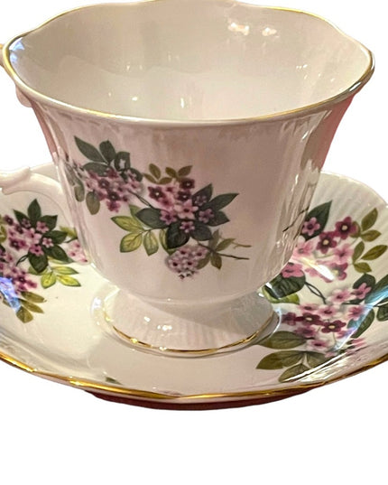 Vintage Royal Albert purple flower Fine Tea cup & saucer  England