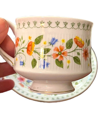 PARAGON TEA CUP AND SAUCER ROSES PATTERN "ANASTASIA