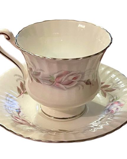 Vintage Paragon Rose Ballet Floral flower tea cup & saucer