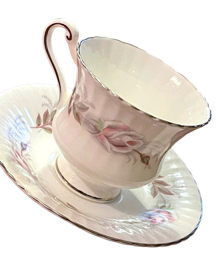 Vintage Paragon Rose Ballet Floral flower tea cup & saucer