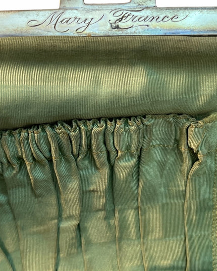 - Antique Sterling silver velvet Victorian Purse 1800s