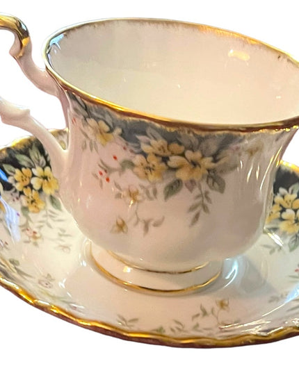 Vintage Royal Albert Royal Ascot Floral flowers tea cup & saucer set England