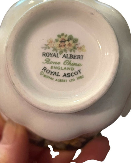 Vintage Royal Albert Royal Ascot Floral flowers tea cup & saucer set England