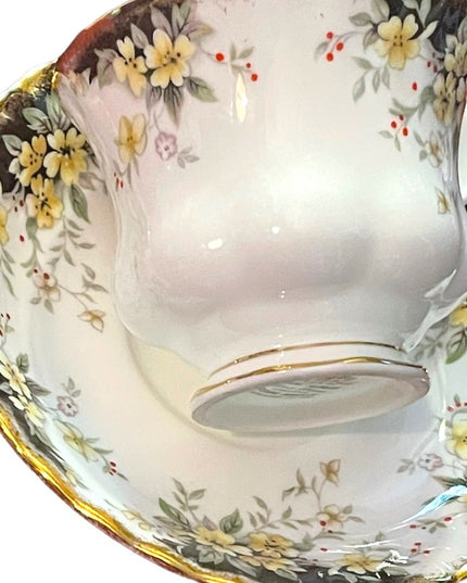 Vintage Royal Albert Royal Ascot Floral flowers tea cup & saucer set England