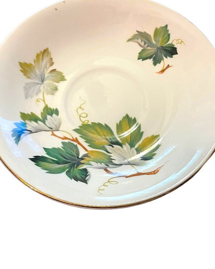 Vintage Montrose fine bone china tea cup & saucer set Flower flowers England
