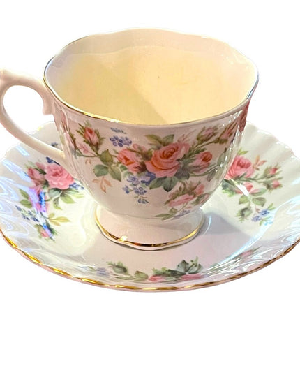 Vintage Royal Albert Moss Rose Tea cup & Saucer bone china England floral