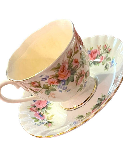 Vintage Royal Albert Moss Rose Tea cup & Saucer bone china England floral