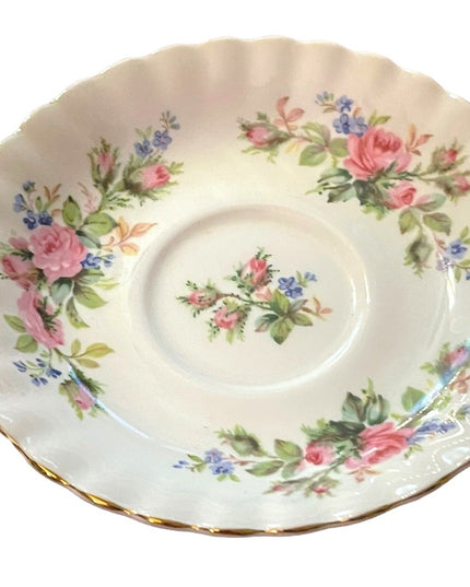 Vintage Royal Albert Moss Rose Tea cup & Saucer bone china England floral