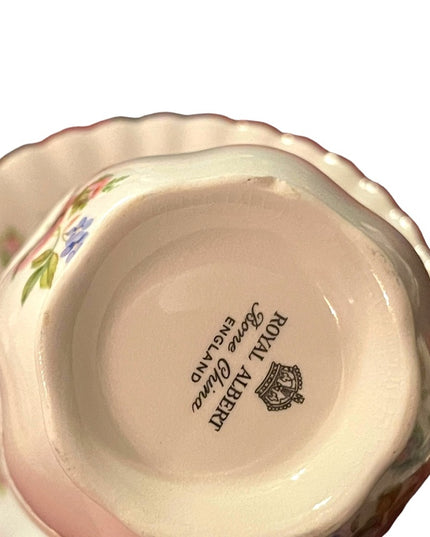 Vintage Royal Albert Moss Rose Tea cup & Saucer bone china England floral