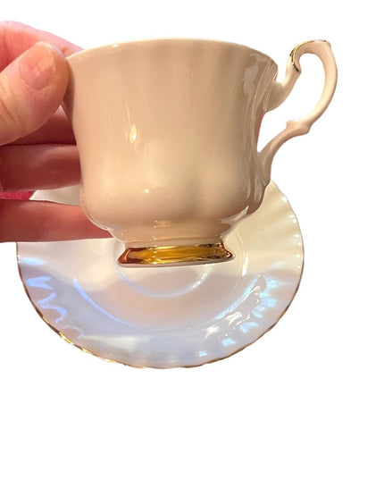 Vintage Royal Albert Affinity Gold Tea cup & saucer bone china England