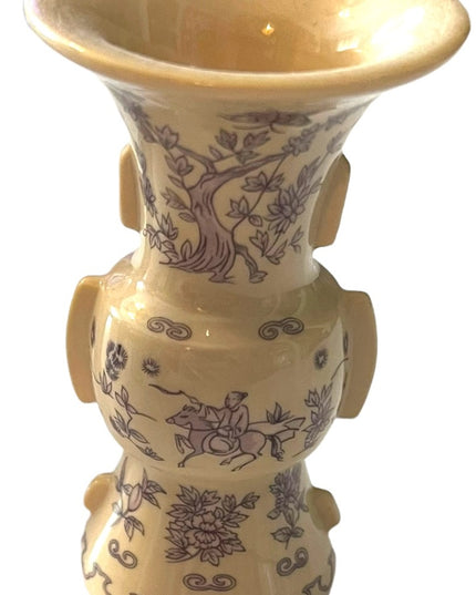 1980 Franklin Mint Porcelain Miniature Vases Japan Geisha floral collectible