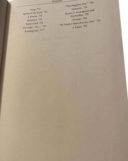 Hard Cover gold gilt edge Edgar Allen Poe stories & poems BOOK