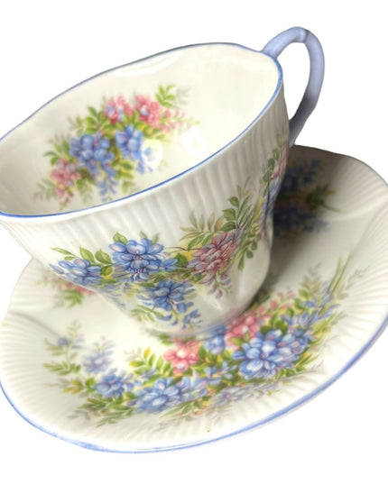 Vintage Royal Albert Wisteria Blossom Series Tea cup & Saucer bone China England