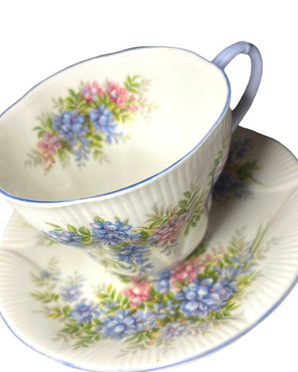 Vintage Royal Albert Wisteria Blossom Series Tea cup & Saucer bone China England