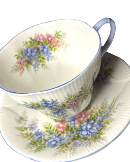 Vintage Royal Albert Wisteria Blossom Series Tea cup & Saucer bone China England