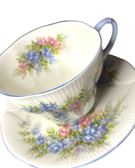Vintage Royal Albert Wisteria Blossom Series Tea cup & Saucer bone China England
