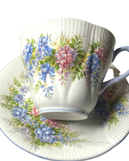 Vintage Royal Albert Wisteria Blossom Series Tea cup & Saucer bone China England
