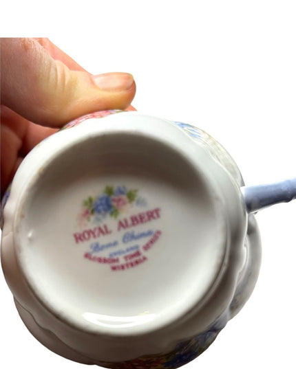 Vintage Royal Albert Wisteria Blossom Series Tea cup & Saucer bone China England