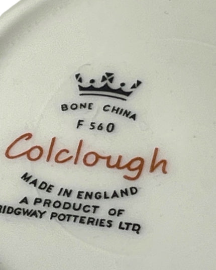 Vintage Colclough gray solid elegant tea cup & saucer set Bone china England