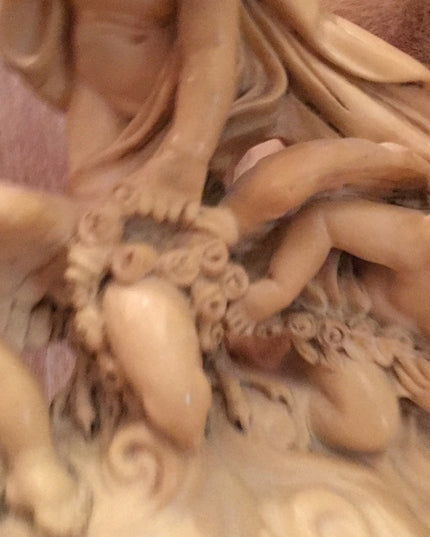 Vintage Santini Italy Alabaster Angel Statue