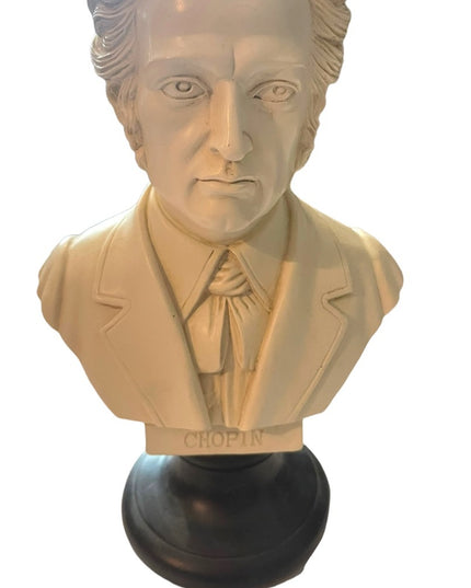 Vintage Hand Made & painted Decoline Chopin Statue bust