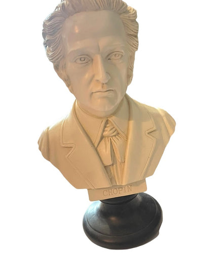 Vintage Hand Made & painted Decoline Chopin Statue bust