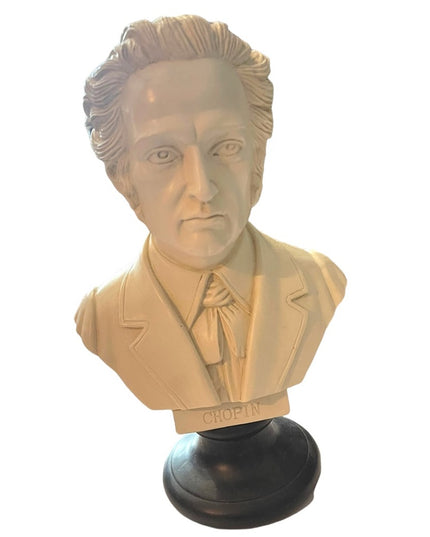 Vintage Hand Made & painted Decoline Chopin Statue bust
