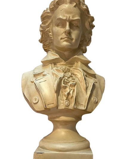 Vintage Beethoven Resin Heavy statue bust