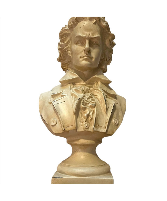 Vintage Beethoven Resin Heavy statue bust