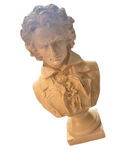 Vintage Beethoven Resin Heavy statue bust
