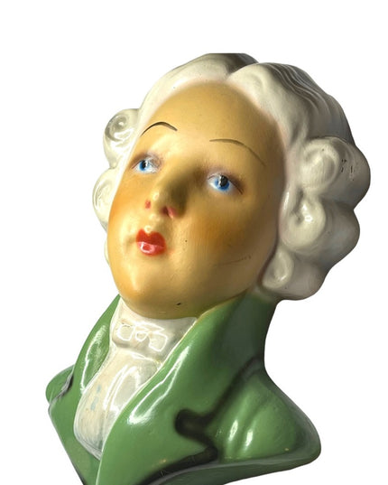 Vintage Mid century Colonial Boy wall hanging head bust painter pottery