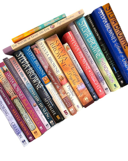 LOT of 20 Pcs Sylvia Brown Medium Psychic HC SC books New Age Oracle Afterlife