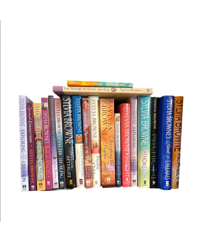 LOT of 20 Pcs Sylvia Brown Medium Psychic HC SC books New Age Oracle Afterlife
