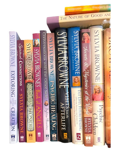 LOT of 20 Pcs Sylvia Brown Medium Psychic HC SC books New Age Oracle Afterlife