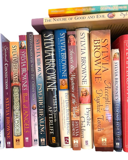 LOT of 20 Pcs Sylvia Brown Medium Psychic HC SC books New Age Oracle Afterlife