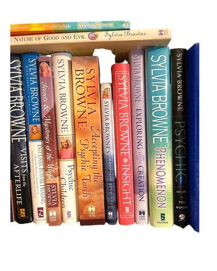 LOT of 20 Pcs Sylvia Brown Medium Psychic HC SC books New Age Oracle Afterlife