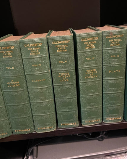 Set of Antique Books JOHN GALSWORTHY NOBEL Prize Edition 7 Volumns HC  Books