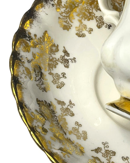 Vintage Royal Albert 50th Anniversary Gold floral tea cup saucer England
